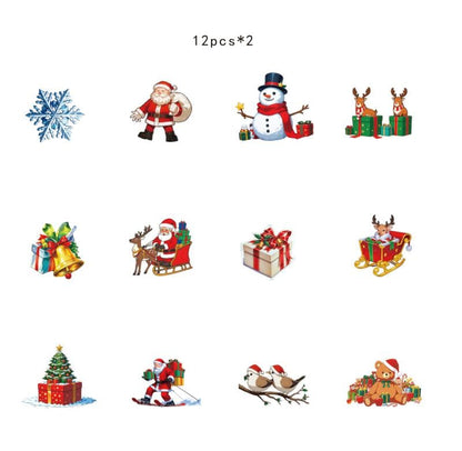 🎄 Christmas 3D Glowing Wall Decals – Light Up Your Holidays!