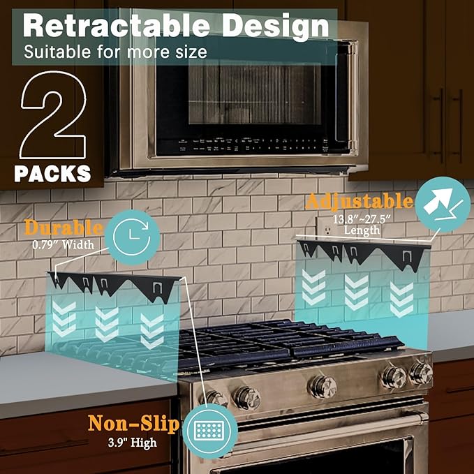 🔥🎁Retractable Stainless Steel Stove Gap Covers