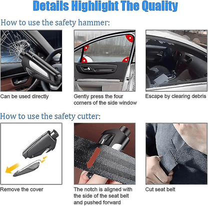 🔥2025 New Arrival🔥49% OFF-2-in-1 Emergency Window Breaker & Seatbelt Cutter