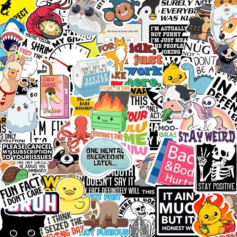 🔥2025 New Arrival 🔥 🎁Phase Three Prank Meme Graffiti Stickers, perfect for bumpers, hard hats, water bottles, etc... (130 pcs)