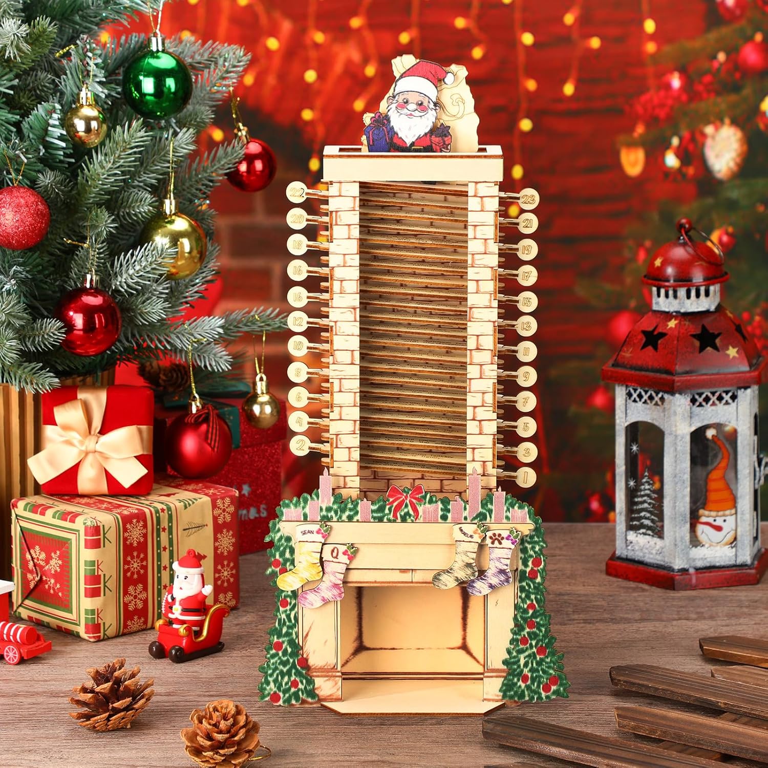 🎅Christmas Sale 49% OFF🏆 50K+ SOLD🎄2025 Santa Chimney Advent Calendar - Home Office Decoration Calendar