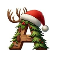 🎅 Personalized Name & Initial Christmas Gift Bag 🎄