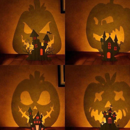 🎃 Pumpkin Face Shadow Candle Holder 👻