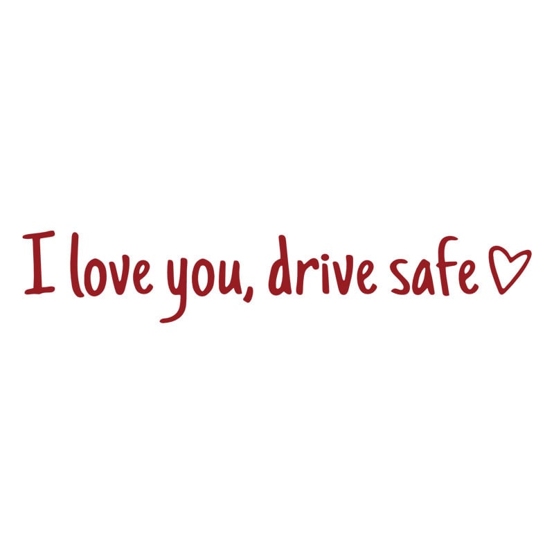 ❤️ I Love You Drive Safe Car Mirror Sticker – A Daily Reminder of Love & Care Unique Gift for Lover