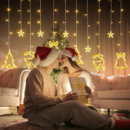 ✨ Yuletide Christmas Curtain LightsTM ✨