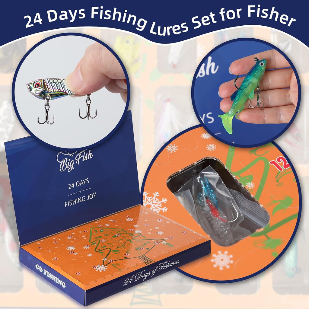 🎣🗓️ 24-Day Fishing Lure Advent Calendar