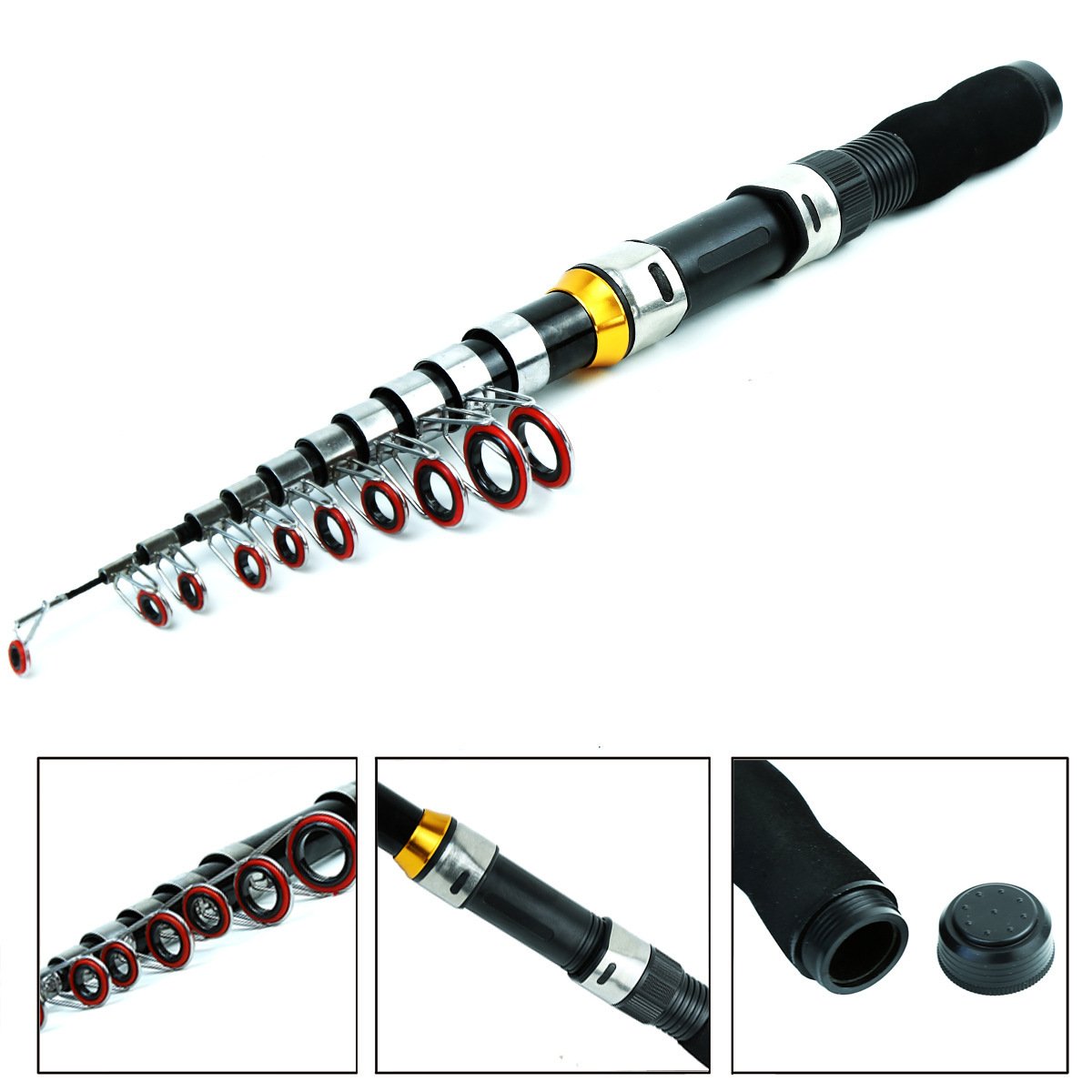 Fishing equipment set, portable tourist fishing gear