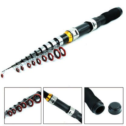 Fishing equipment set, portable tourist fishing gear