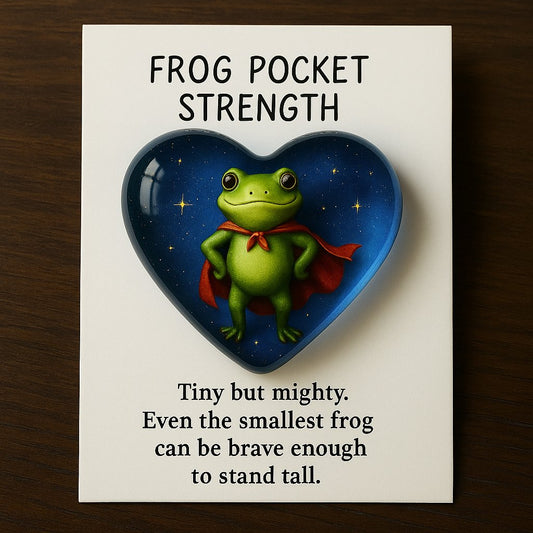 Frog Pocket Hug-🐸 Stand Tall, Stay True, and Carry Courage Wherever You Go 💚