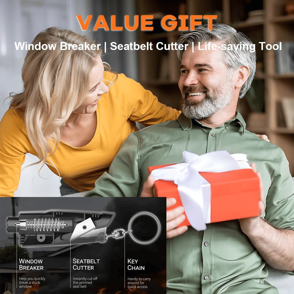 🔥2025 New Arrival🔥49% OFF-2-in-1 Emergency Window Breaker & Seatbelt Cutter