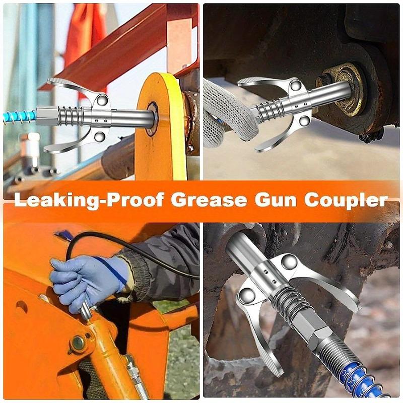 🔥2025 New Arrival🔥Leaking-proof Grease Tools Coupler, 12000PSI High Pressure Lubricating Oil Nozzle Accessory Compatible with 0.32 Cm Npt Lubricating Oil Nozzle