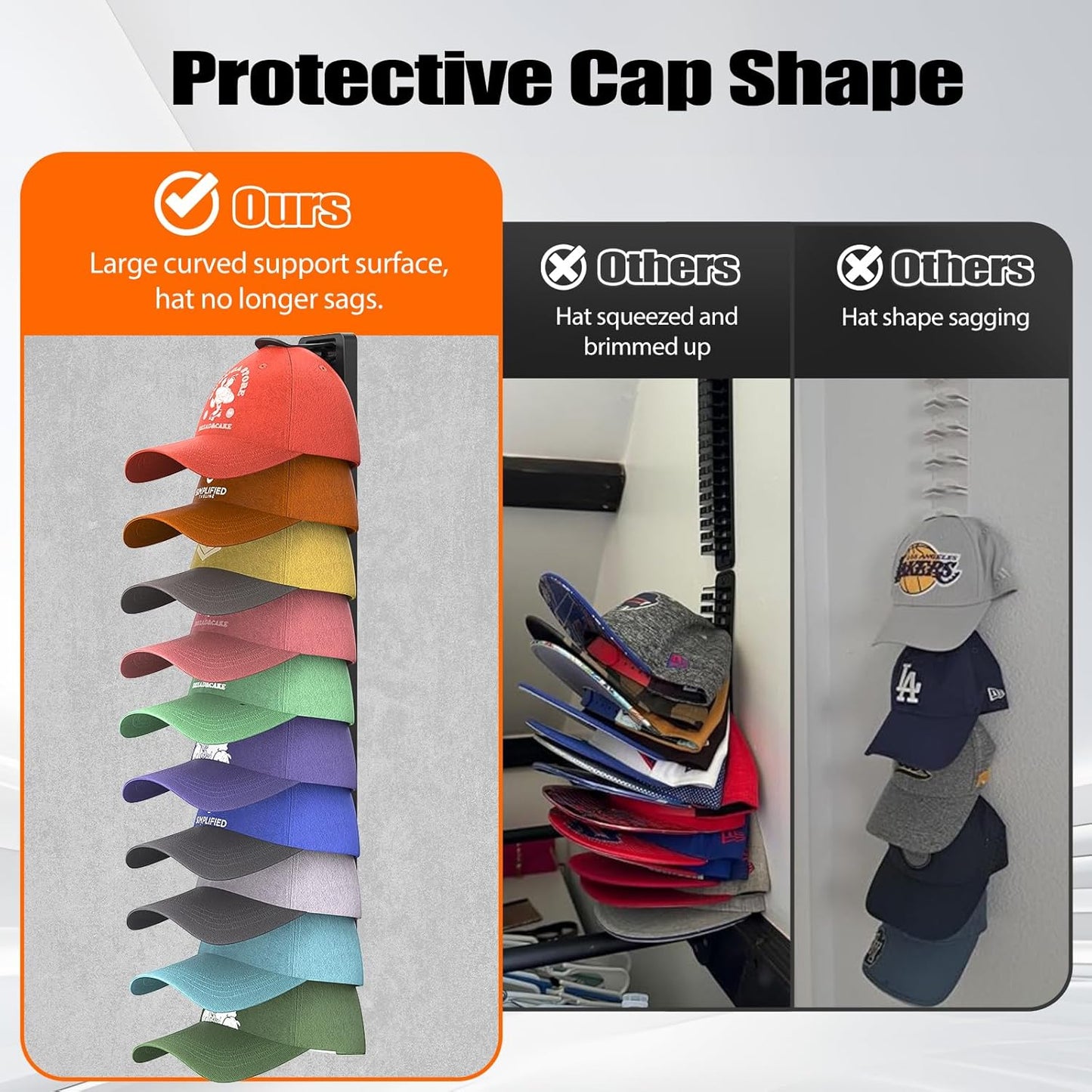 🏆 35K+ SOLD!🧢New Hat Organizer for Baseball Caps