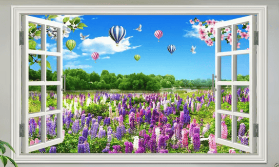 🌸🌸  3D Waterproof And Anti-Fouling Wall Landscape Painting