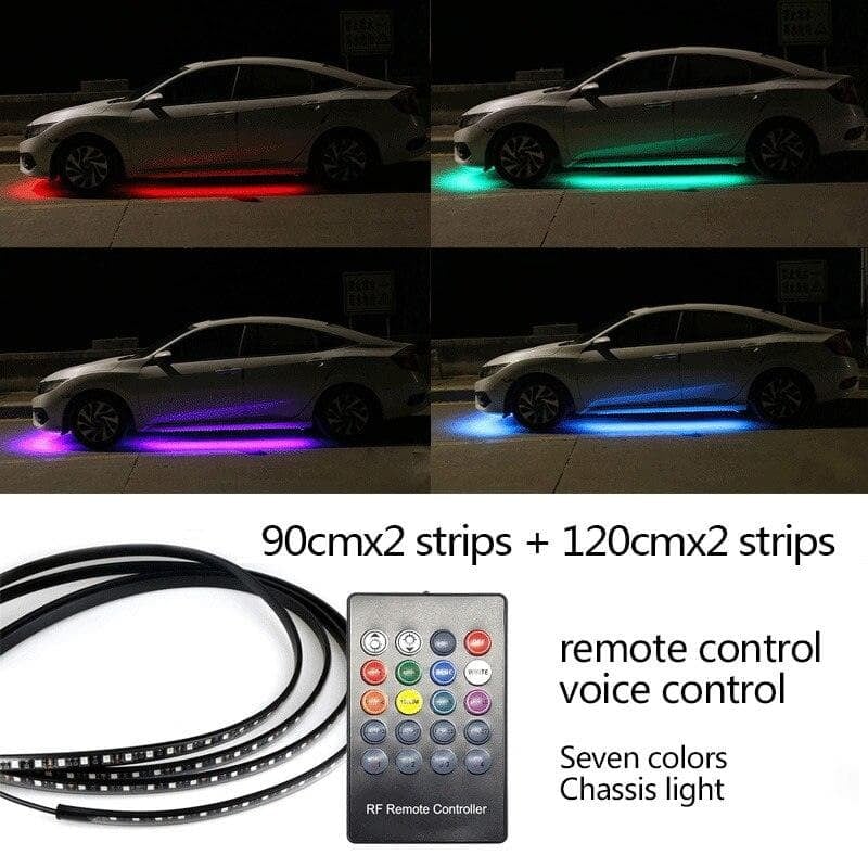 🔥Car Chassis Flexible RGB Waterproof LED Strip Lights (4PCS)