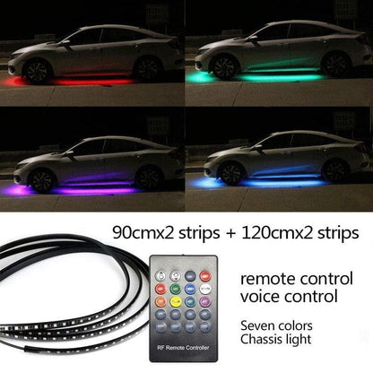 🔥Car Chassis Flexible RGB Waterproof LED Strip Lights (4PCS)
