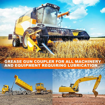 🔥2025 New Arrival🔥Leaking-proof Grease Tools Coupler, 12000PSI High Pressure Lubricating Oil Nozzle Accessory Compatible with 0.32 Cm Npt Lubricating Oil Nozzle