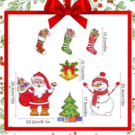 🎅 Christmas Themed Magnetic Sticker