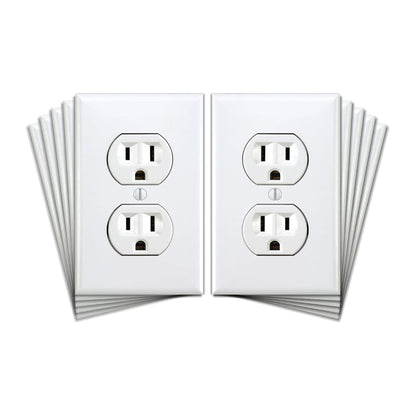 Fake power outlet prank wall decal – funny office gag sticker(1 set of 4 styles)