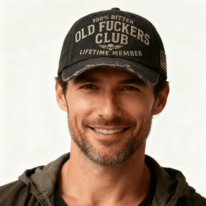 🔥⏰BUY 3 GET 1 FREE- “Old Fuckers Club“ - Vintage Baseball Cap