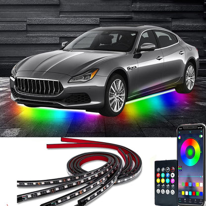 🔥Car Chassis Flexible RGB Waterproof LED Strip Lights (4PCS)