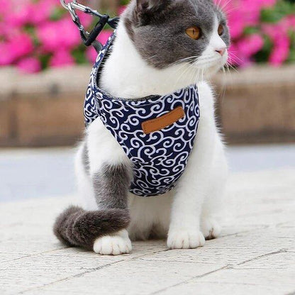 🔥Cat Dogs Vest Harness and Leash Anti-break Away Chest Strap Cat Clothes