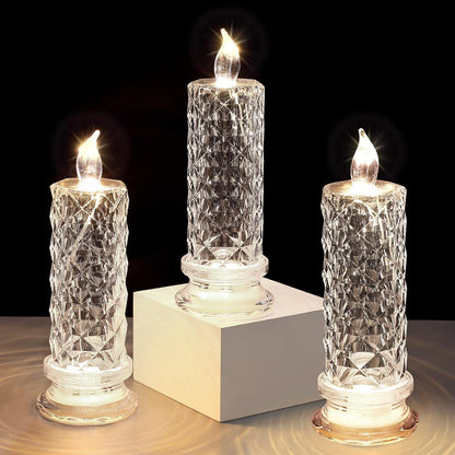 🏆 75K+ SOLD! 💎🌹 Rose Crystal Diamond Candle Light – Diamond-Like Shine, Romantic Vibes & Timeless Elegance ✨