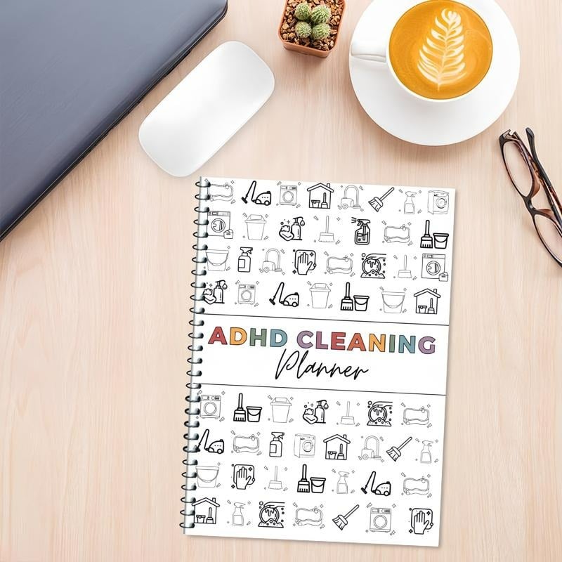Home Cleaning Planner Notebook