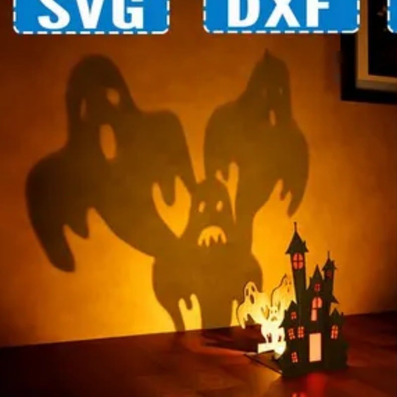 🎃 Pumpkin Face Shadow Candle Holder 👻