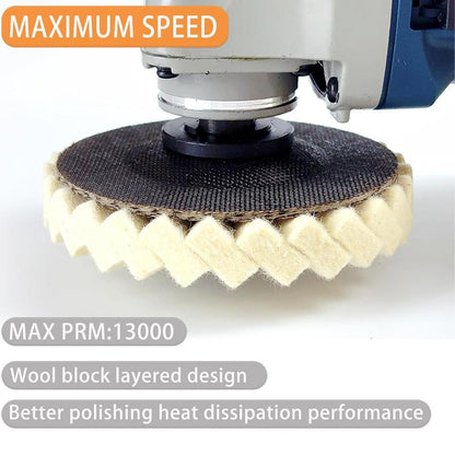 🏆55K+ SOLD🔧Wool Polishing Wheel - Suitable For Angle, Marble, Stone, Furniture, Car Wax