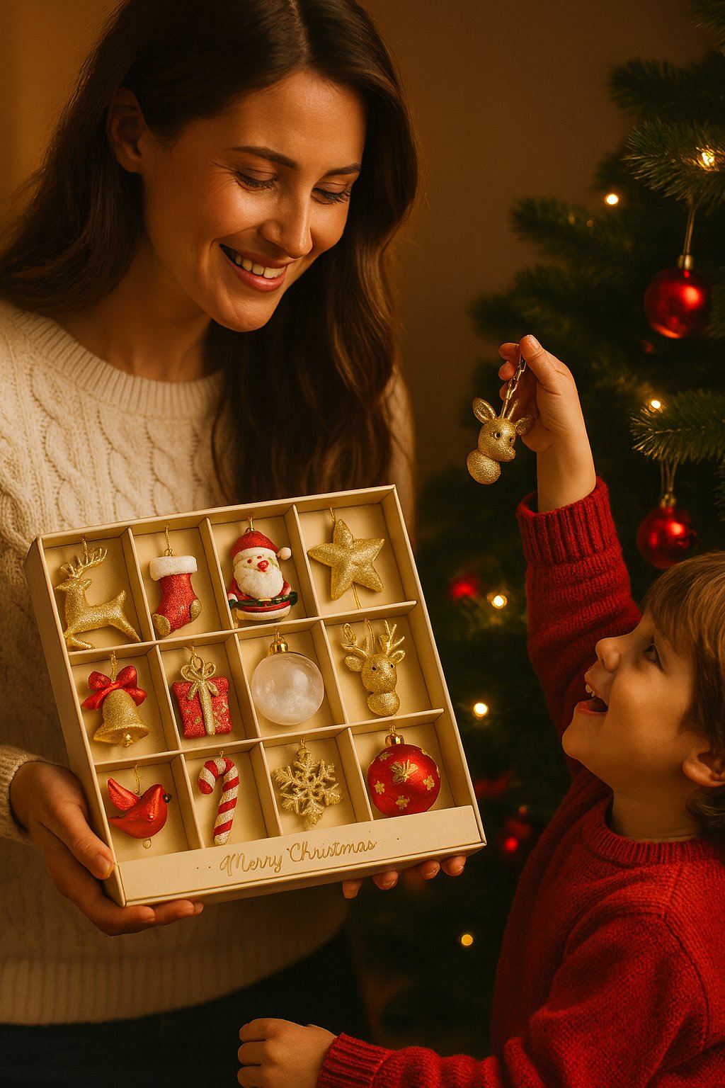 🎅12-Piece Premium Christmas Ornament Set